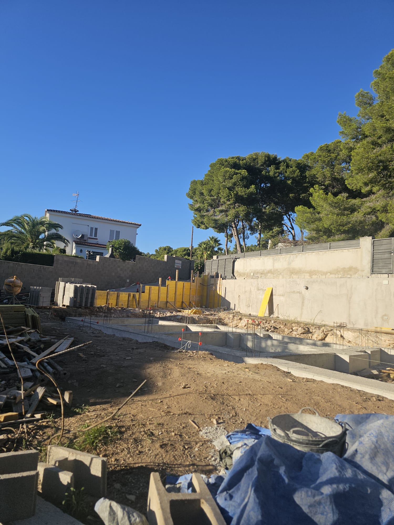 Inicio cimentación obra nueva Tarragona